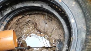 Монтаж греющего кабеля внутри септика