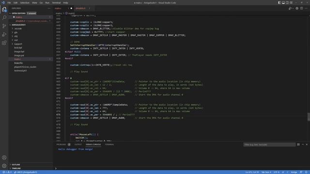 Programming the Amiga to Play a Sound (C/C++) смотреть онлайн