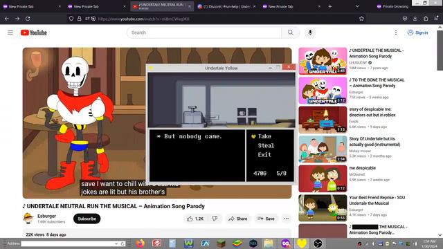 Wide Clover might be able to escape Genocides? (UnderTale Yellow hahahooheehaa funny Skip attempt) смотреть онлайн