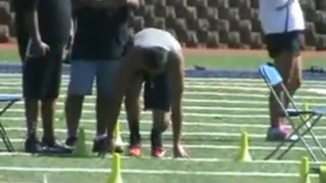 Kalei @ FBU and NIKE SPARQ Combines, have to keep training too defend the title смотреть онлайн