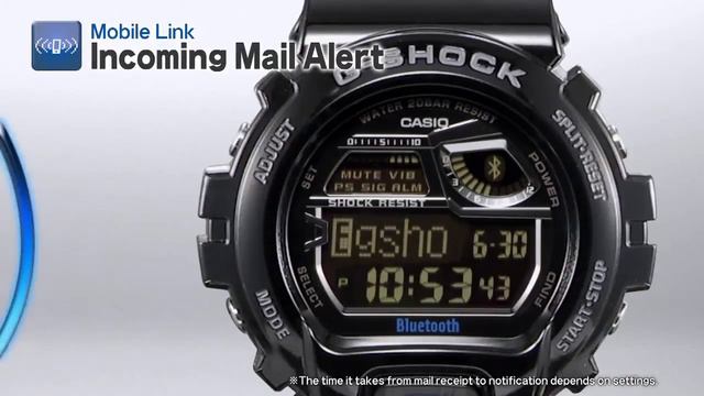 Casio G-Shock Bluetooth Watch Incoming Mail Alert Feature смотреть онлайн