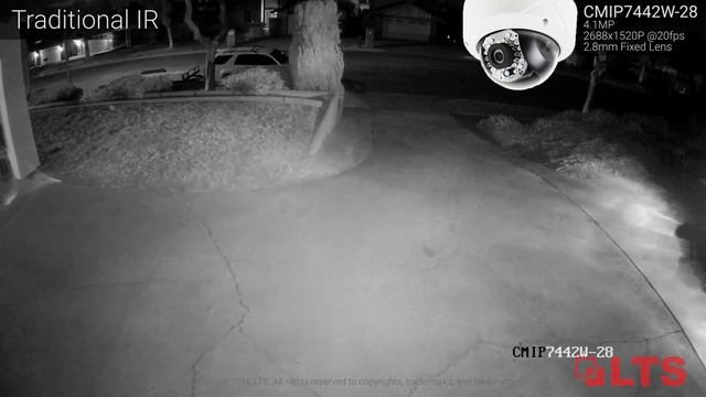 4.1MP IP Camera - Matrix IR vs Traditional IR Comparison Night Video смотреть онлайн