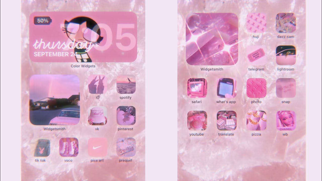 iOS 14 | эстетичное оформление рабочего стола смотреть онлайн