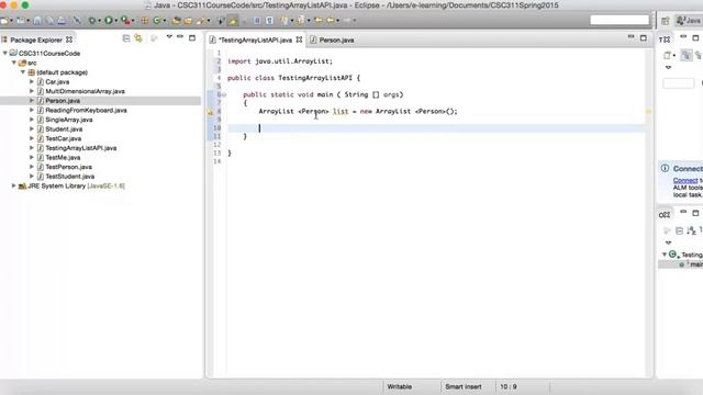 Java API Tutorial Part 2.1 - Using Dynamic ArrayList смотреть онлайн