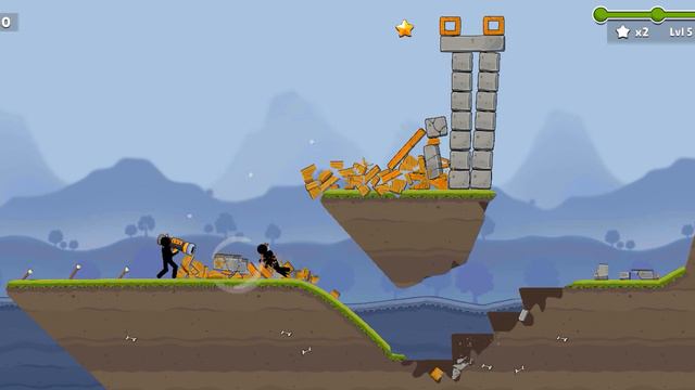 Boom Stick : Bazooka Puzzles Gameplay (Android, ios Mobile game) part 3 смотреть онлайн