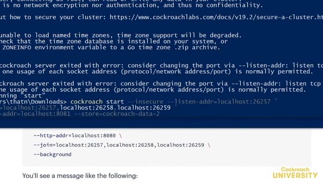 Cockroach University: Spin Up and Scale-Out a Local Cluster (Windows) смотреть онлайн