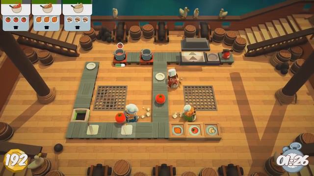 Let's Play Overcooked Co-op Part 1 - Now with Joe and Andrew смотреть онлайн
