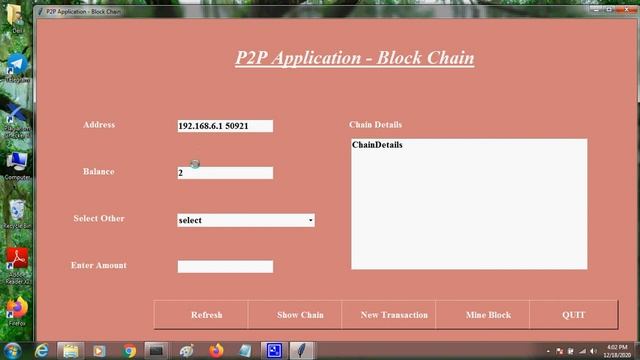 P2P Transaction in Blockchain - Python Implementation | ieee project demo смотреть онлайн