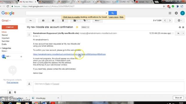 MOODLE Self registration using Email ID смотреть онлайн