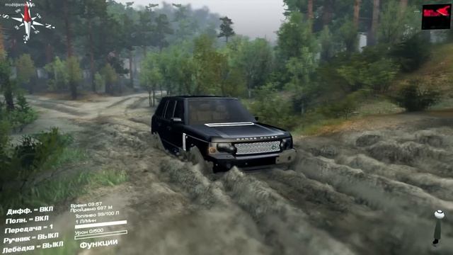 Spintires - Range Rover смотреть онлайн
