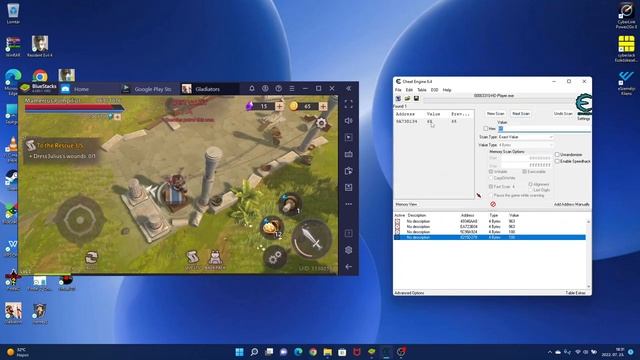 Gladiators - survival in Rome_Cheat Engine_(Android Game) смотреть онлайн