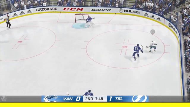 (EA SPORTS NHL 21) (Canucks vs Lightning) Gameplay смотреть онлайн