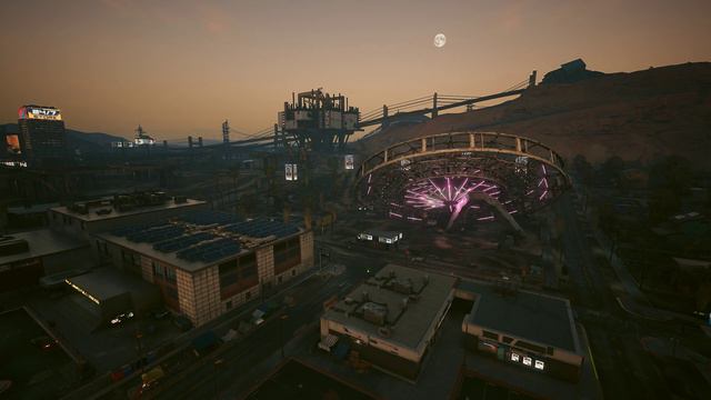 Night City Rancho Coronado Toppled Ferris Wheel View Cyberpunk 2077 Ambience (ASMR) - 15 Mins смотреть онлайн