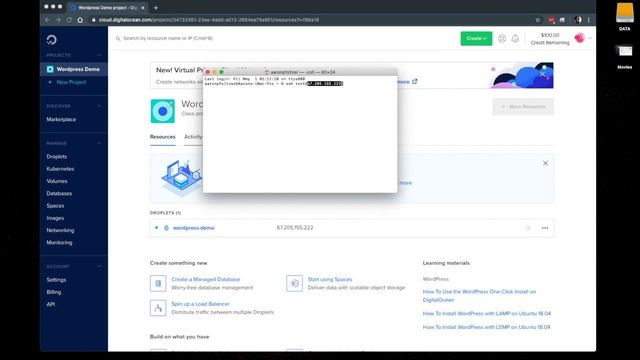 WordPress Demo Part 1: Spinning up a Digital Ocean Droplet смотреть онлайн