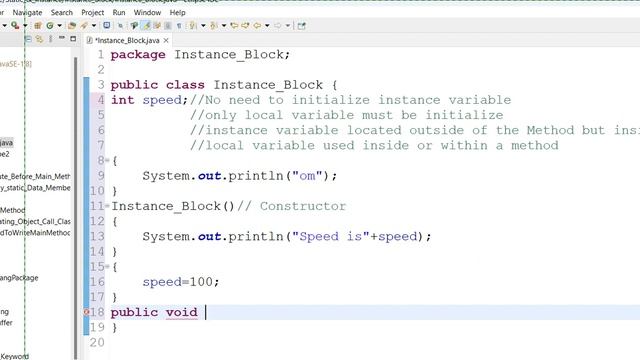 Java Constructor, Instance Veriable, Instance Block Control Flow, Java Control flow : Class 1 смотреть онлайн