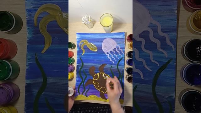 Мастер класс "Подводный мир в нетрадиционной технике рисования" смотреть онлайн