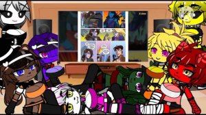 Реакция персонажей FNIA на Как Прочитать Все Книги FNAF и не сойти с ума / Мозговзрыв 12. 4/?