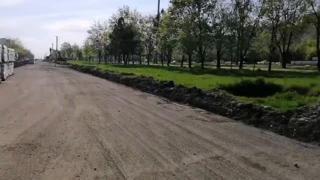 Ремонт дороги по б. Шевченко, Мариуполь. смотреть онлайн