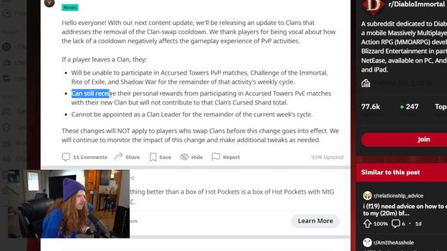 Blizzard Responds To Diablo Immortal Clan Controversy смотреть онлайн