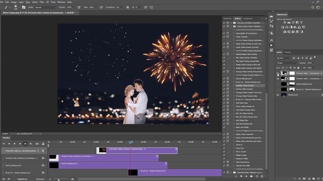 How to create video animation using video overlays in Photoshop смотреть онлайн