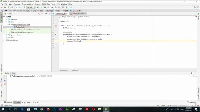 How to make Toast in Android App | Android Studio Tutorial for Beginner смотреть онлайн
