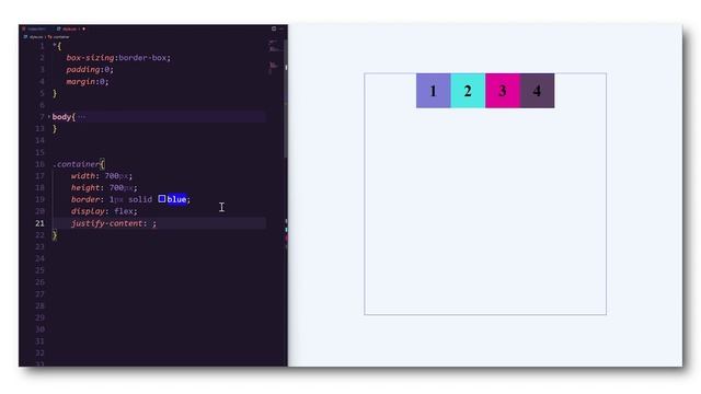 Flexbox Tutorial #8: Justify-Content in css - | codingops смотреть онлайн