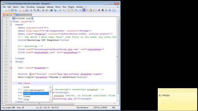16 Bootstrap Tutorial for Beginners 16 Dropdown | Computer Monk ? смотреть онлайн