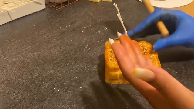 FRENCH TOAST CANDLE - Making a French Toast Candle from start to finish. смотреть онлайн
