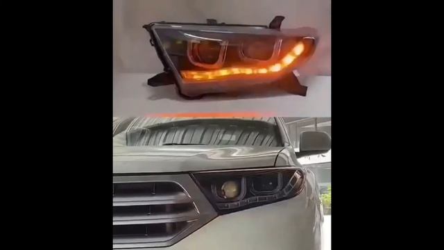 Фары на Хайлендер 2 с бегущими поворотниками