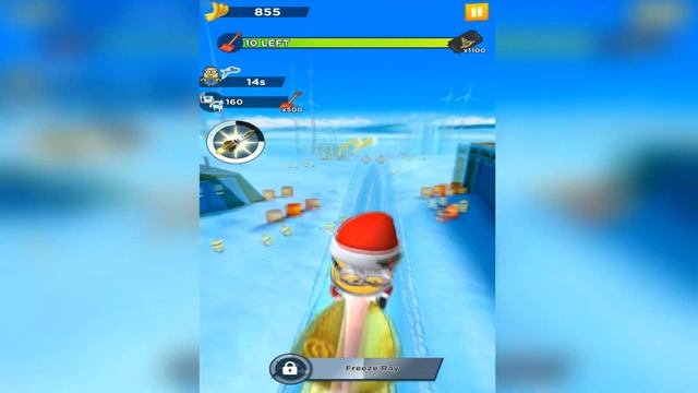 Minion Rush ARCTIC VACATION All box reward - gameplay walkthrough - Santa Minion iOs & android смотреть онлайн
