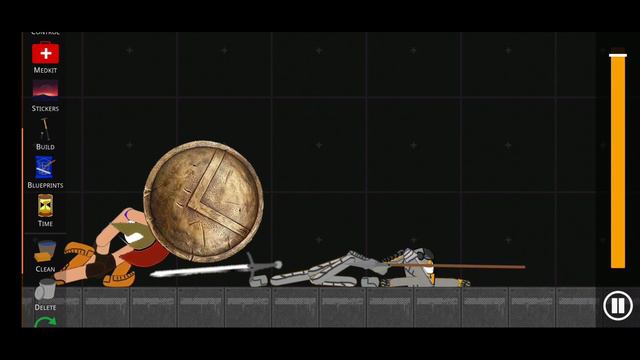Spartan Vs knight||Normal Battles || Tsrp || Turbo Stickman Ragdoll Playground смотреть онлайн