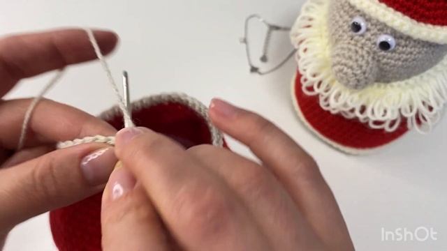 Дед Мороз ? крючком. Часть 1 (вяжем основу). Вязание для начинающих. смотреть онлайн