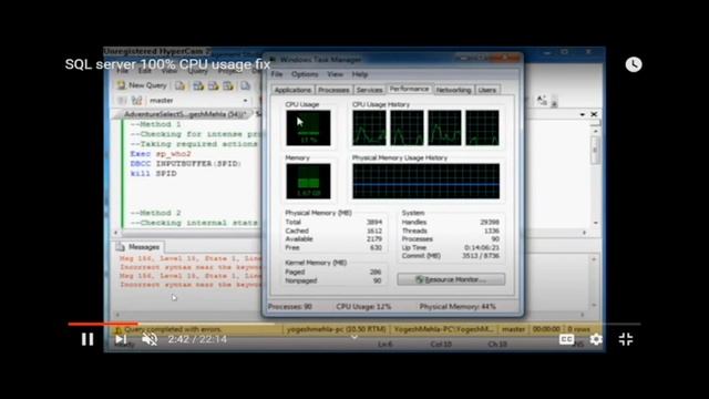 Techforum Tech Tips SQL Server Performance Tuning CPU Usages смотреть онлайн