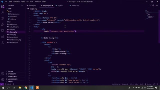 CARA EKSPOR DATA DARI DATABASE MYSQL KE EXCEL MENGGUNAKAN PHP смотреть онлайн
