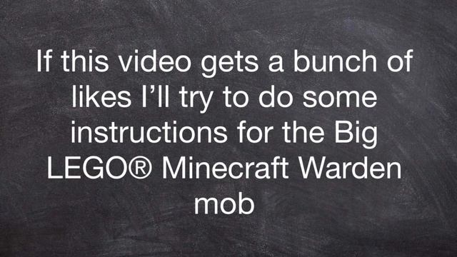 Big LEGO® Minecraft Warden Mob смотреть онлайн
