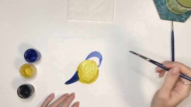 Синичка. Рисуем птичку с малышами. Гуашь. Рисование для самых маленьких. Детский сад. смотреть онлайн