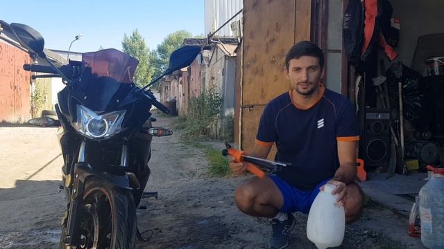 Мойка мотоцикла своими руками в гараже смотреть онлайн