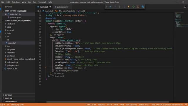 Flutter Widget | 67 | Easy to use Country Code Picker Widget in your Flutter App | Speed Code смотреть онлайн