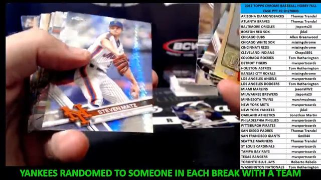 2017 TOPPS CHROME BASEBALL HOBBY FULL CASE PYT #2 AUGUST 3, 2017 смотреть онлайн