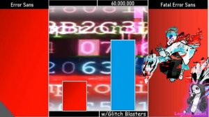 Error Sans Vs Fatal-Error Sans Power Levels