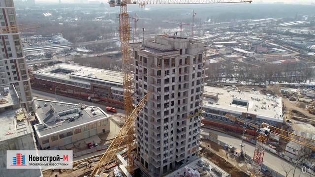 ЖК «Life – Ботанический сад» от застройщика ГК «Пионер» (аэросъемка: апрель 2018 г.) смотреть онлайн