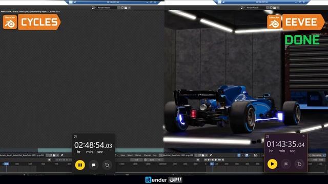 Cycles vs Eevee on 6x RTX 4090 | Blender GPU render farm | iRender Cloud Rendering смотреть онлайн