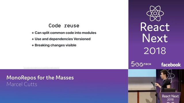 Marcel Cutts - MonoRepos for the Masses | ReactNext 2018 смотреть онлайн