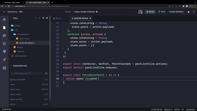 Redux Toolkit demo with Async API #04 смотреть онлайн
