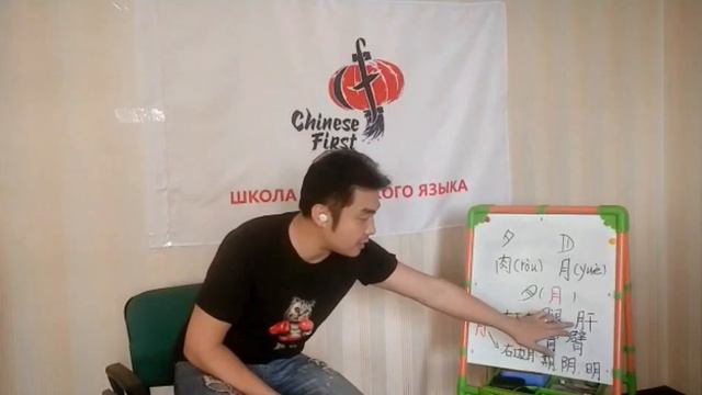 Учим китайский язык. Особенности китайского письма. Иероглифы 月 и 肉 смотреть онлайн