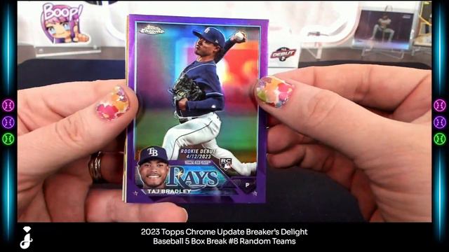 2023 Topps Chrome Update Breaker's Delight Baseball 5 Box Break #8 смотреть онлайн