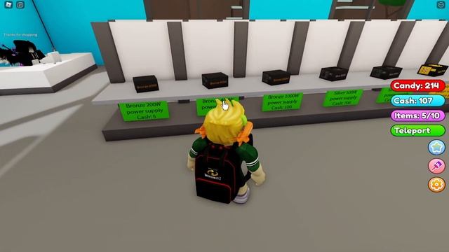 ОТКРЫЛ СВОЙ ЦЕХ ПО СБОРКЕ ПК! CUSTOM PC TYCOON ROBLOX! смотреть онлайн