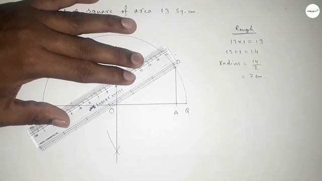 How to draw a square of area 13 sq.cm.shsirclasses. смотреть онлайн
