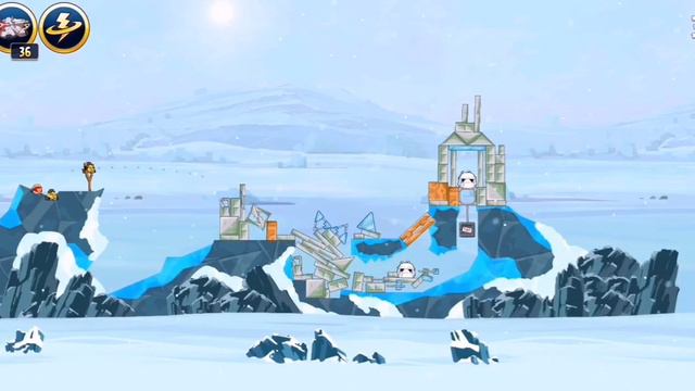 Angry Birds Star Wars Hoth 9 уровень "Для души" смотреть онлайн