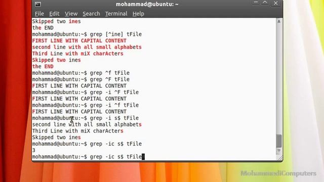16 - Unix | Linux Shell - Search Pattern | Text | String from file - grep Command смотреть онлайн